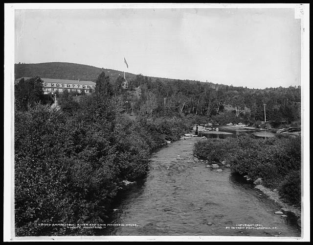 Photo:White Mountains NH Twin Mountain House Ammonoosuc River 1901