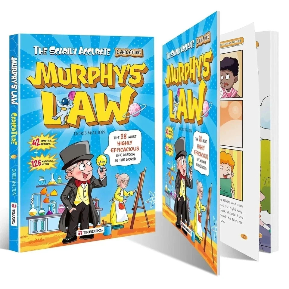 Murphy's Law Learning Book for Kids 8-12 with 128 Pages Paperback Illustrated