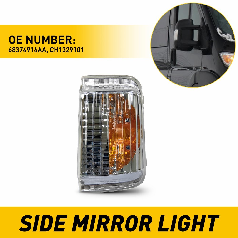 RH LED Car Side Mirror Light Fits 14-23 Ram ProMaster 1500 2500 3500 Accessories