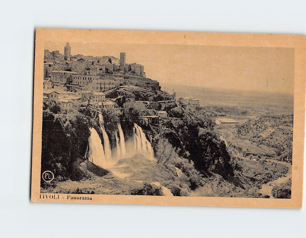 Postcard Panorama Tivoli Italy