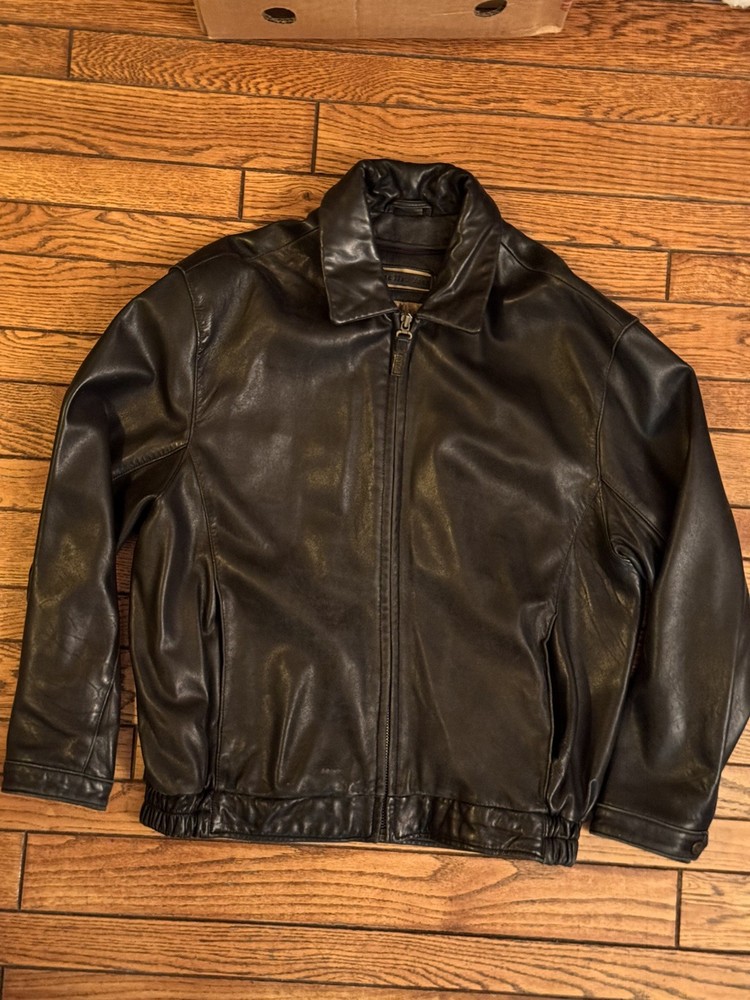 Andrew Marc Marc New York Men's Leather Bomber Jacket Sz M