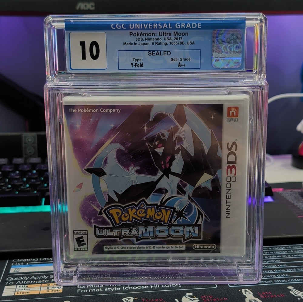 Pokemon Ultra Moon - Nintendo 3DS - CGC Graded 10/A++