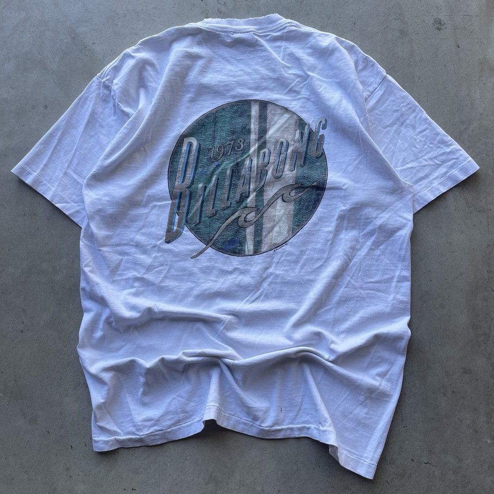 Vintage Billabong Big Graphic Surfwear L Made In USA Single Stitch Rare 90s