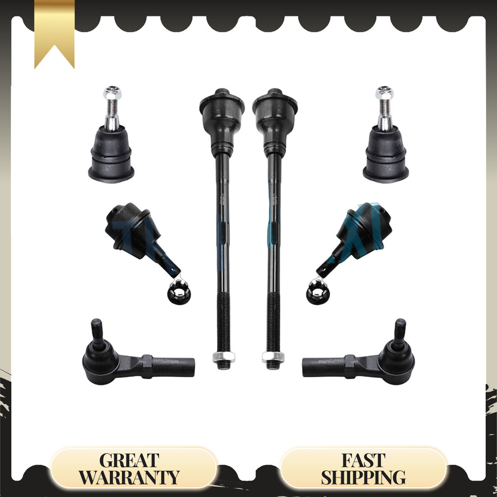 8pc Front Ball Joints Tie Rods Suspension Kit for Silverado Sierra 2500 1500 HD