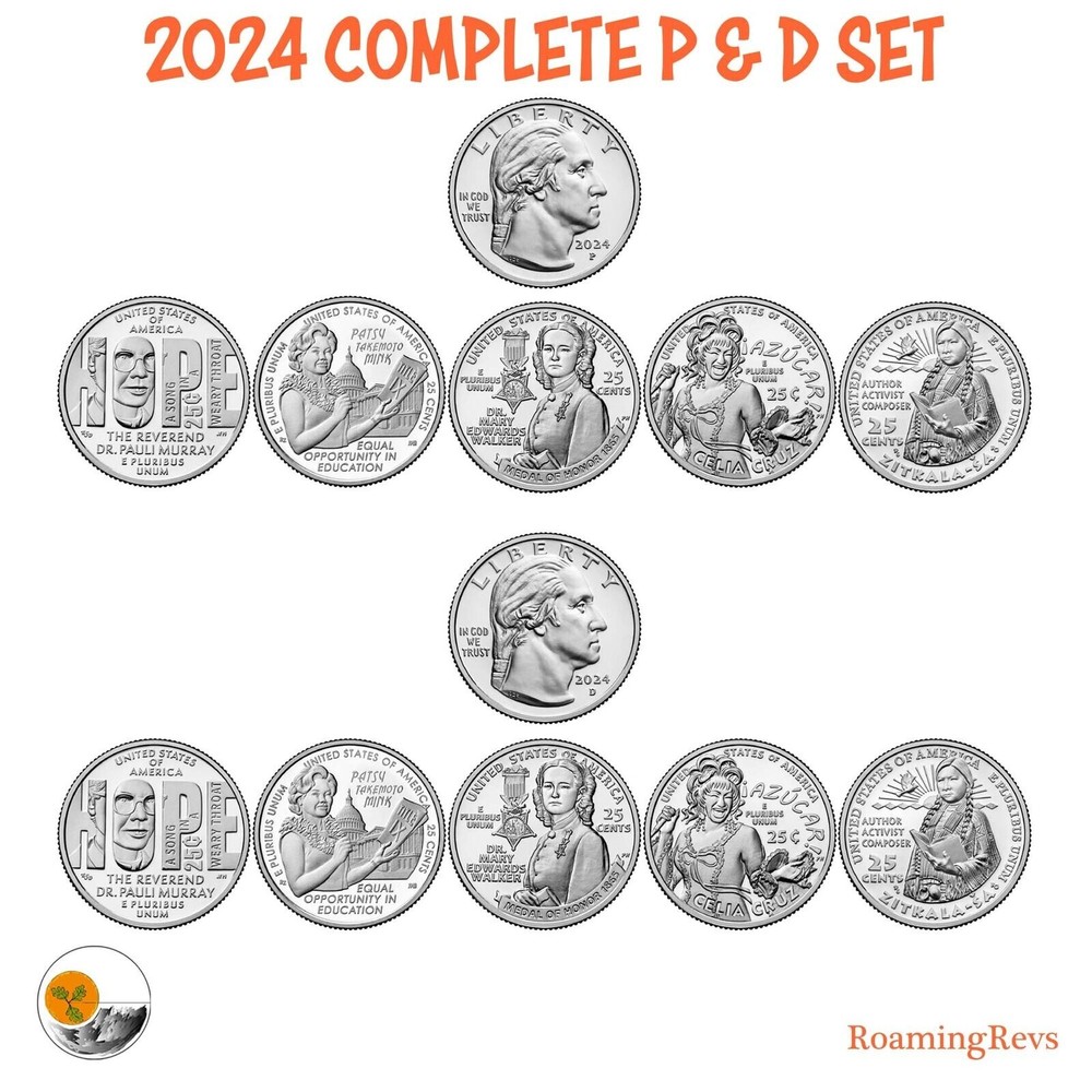 2024 P D AMERICAN WOMEN QUARTERS --10 COIN SET *SUBSCRIPTION*