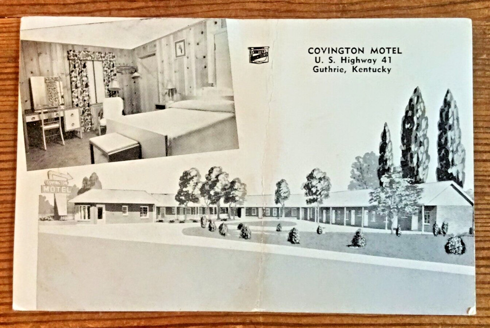 Covington Motel U.S. Highway 41, Guthrie, Kentucky Vintage Postcard