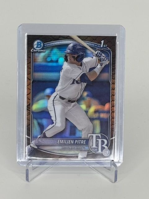 2025 Bowman Chrome Prospects Emilien Pitre #BCP-83 Reptilian Refractor Rays