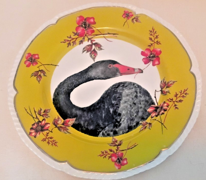 Anthropologie Lou Rota Goose Plate Nature Table 9