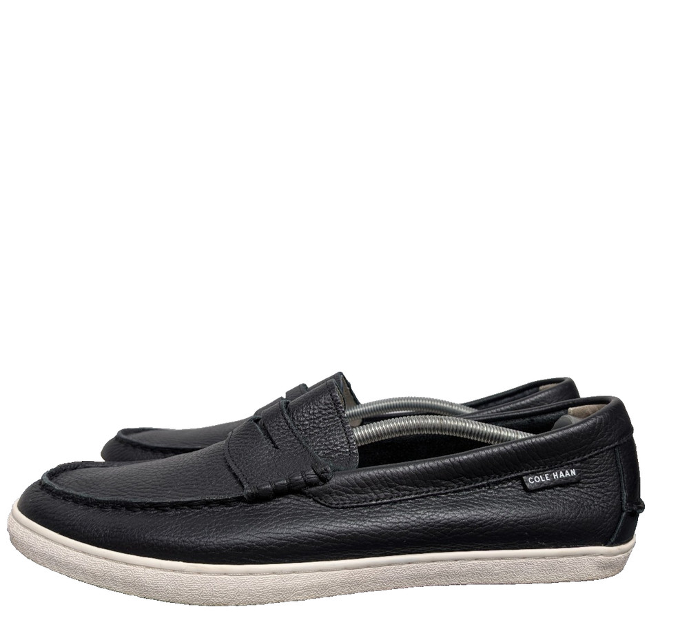 Cole Haan Grand OS Penny Loafer Mens 13 Black Leather Pinch Preppy Old Money