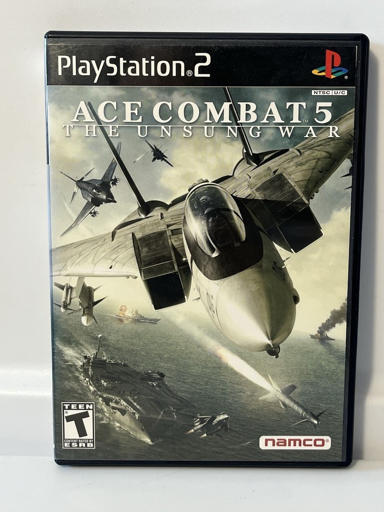 Ace Combat 5 The Unsung War (PS2, PlayStation 2) Complete CIB - Tested-image