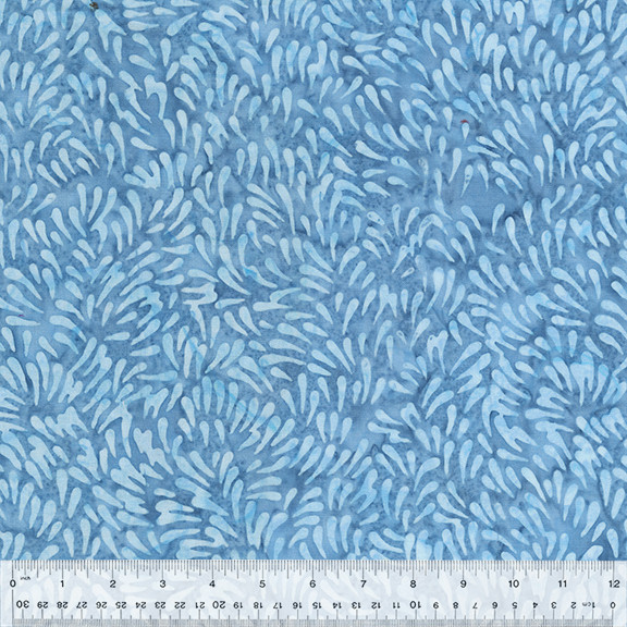 Anthology Batik Fabric | Splash Spritz Raindrop Periwinkle Blue YARD