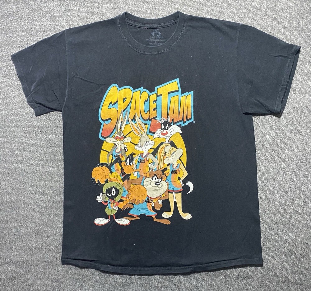 Space Jam A New Legacy Black Graphic Tee Size Large