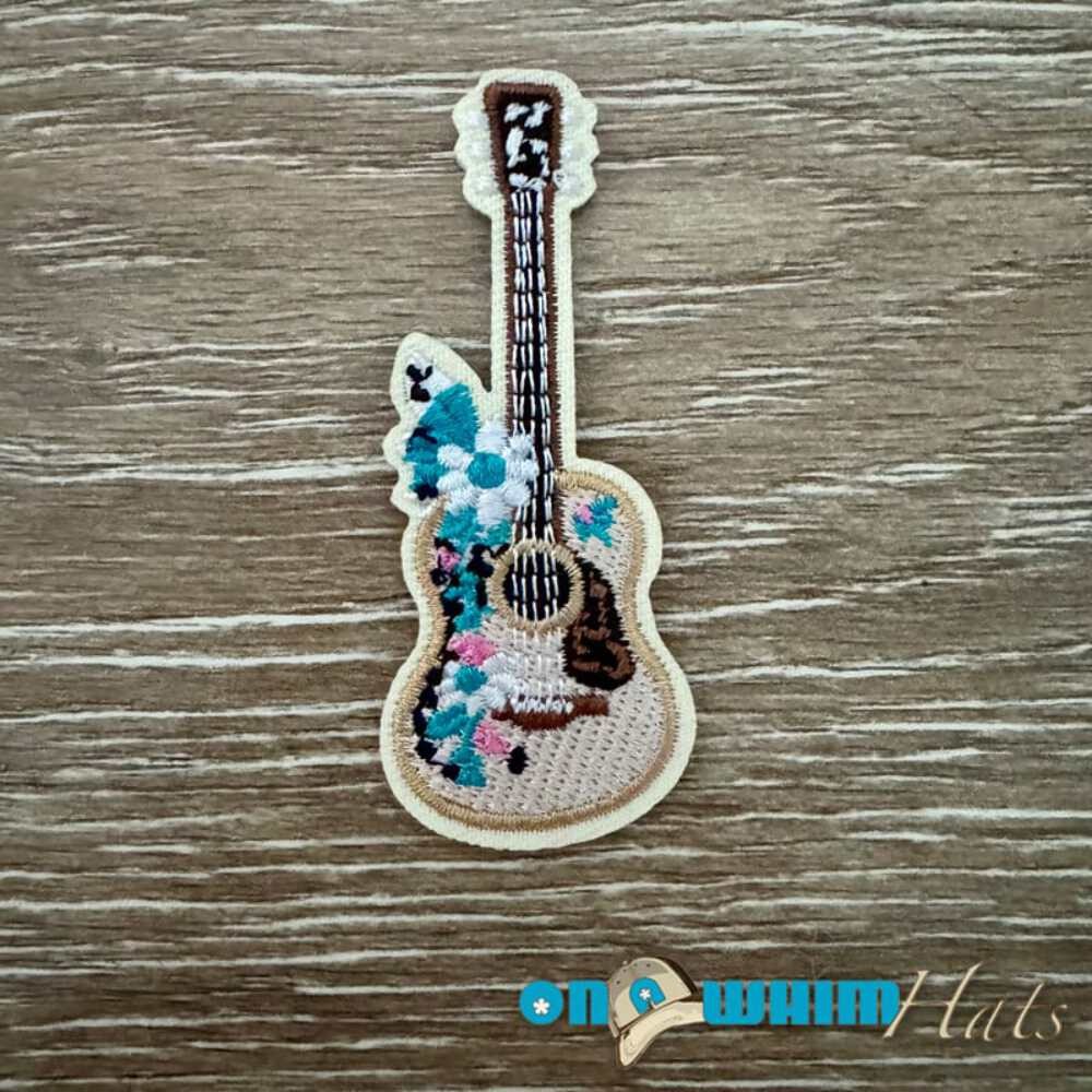 Western Guitar Iron-On Patch