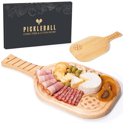 Pickleball Gifts for Women Men - Pickleball Charcuterie Boards with Handle &