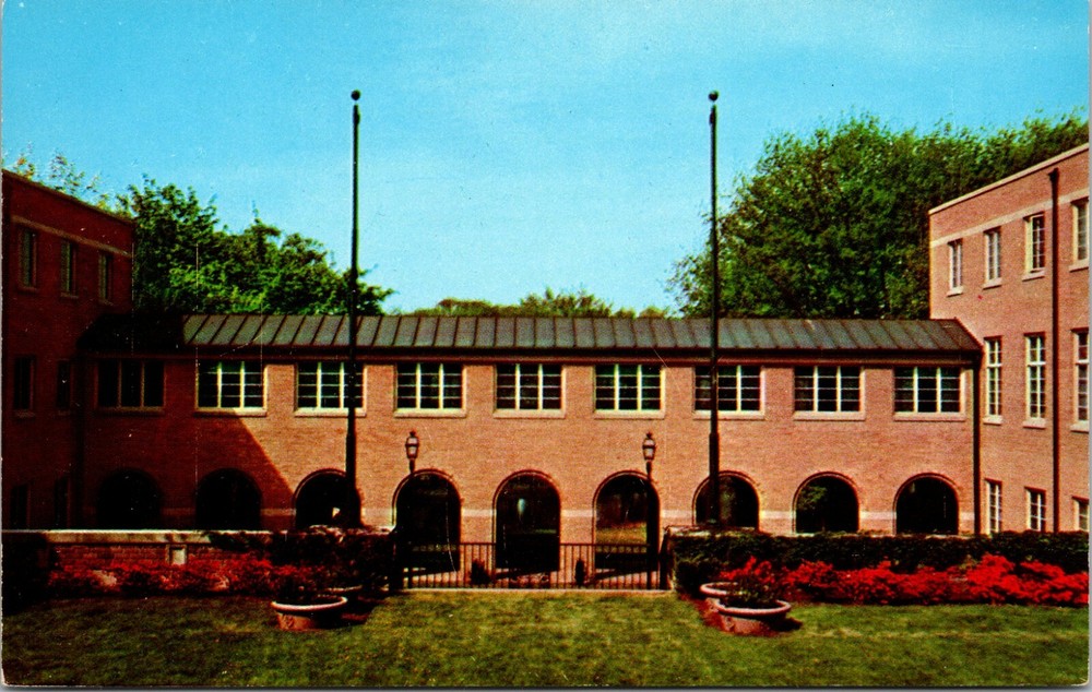 Our Lady of the Elms Convent Akron Ohio Vintage Postcard