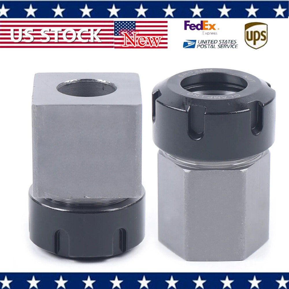 Hex and Square ER-32 Collet Block Spring Chuck Holder Set – Precision Tooling for CNC Milling Machines – Ideal for Secure Workholding and Enhanced Milling Accuracy