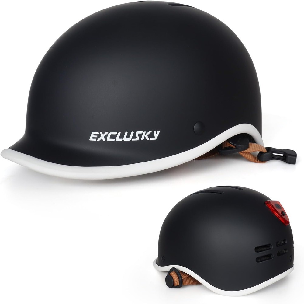 Bike Helmet for Men Women,Adult Bike Helmet with USB Rechargeable Rear Light