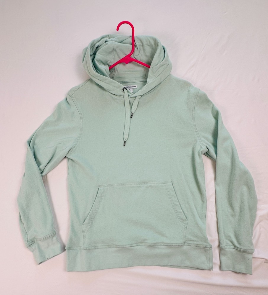 Amazon Essentials Women’s Hoodie Sweatshirt Kangaroo Pocket Mint Green - Small