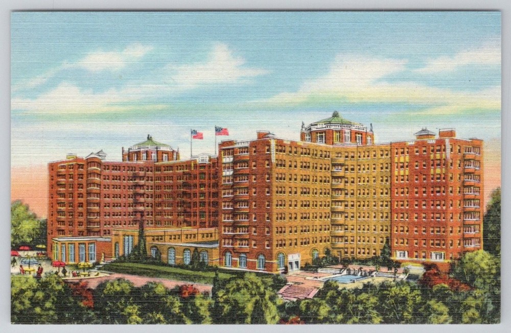 Shoreham Hotel Washington D.C. Linen Postcard C.T. Art-Colortone Resort