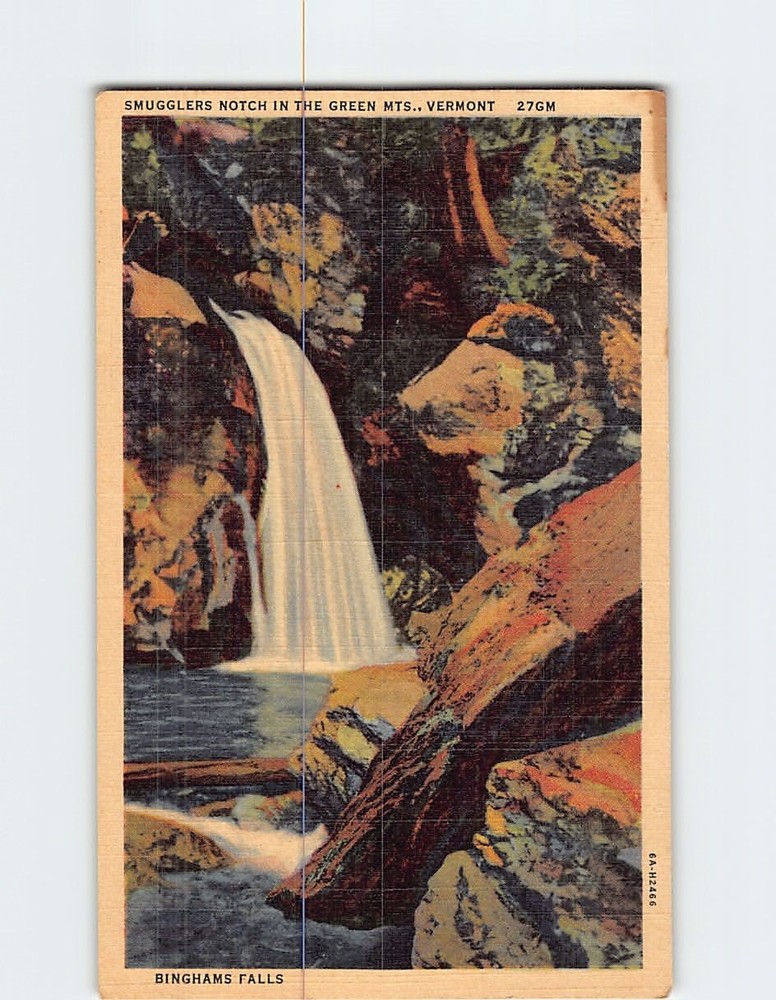 Postcard Smugglers Notch in the Green Mountains Vermont USA
