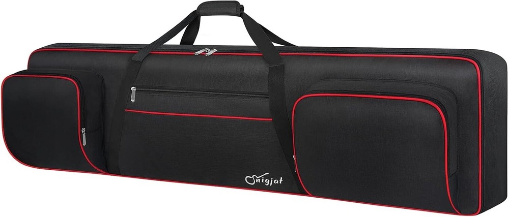 88-Key Soft Padded Keyboard Case with Interior Dimensions 53.5x13.8x6.8 Inches