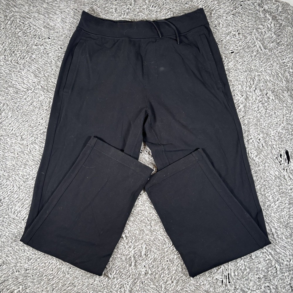 Lululemon Sweatpants Mens Large Black Activewear Straight Leg Performance Train