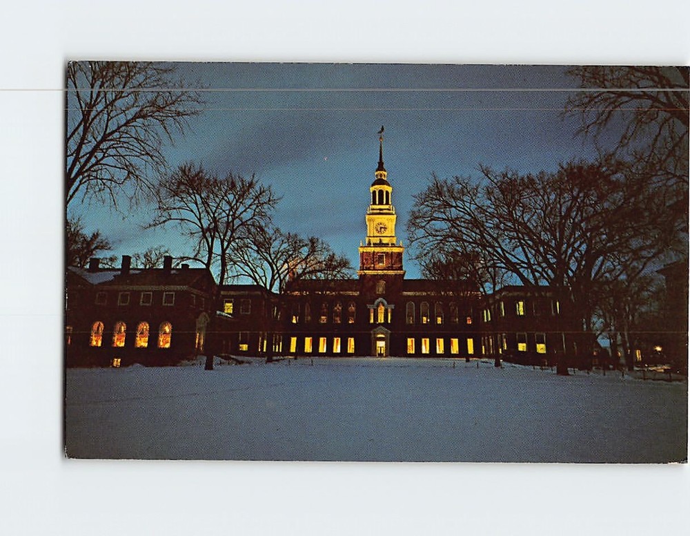 Postcard Baker Memorial Library Dartmouth College Hanover New Hampshire USA