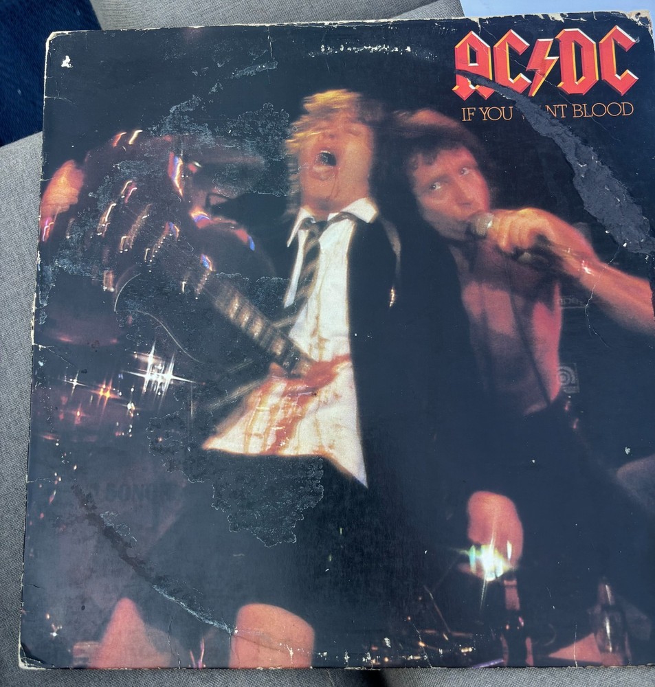 AC/DC – If You Want Blood You've Got It LP 1978 Atlantic US Pressing VG/F Live