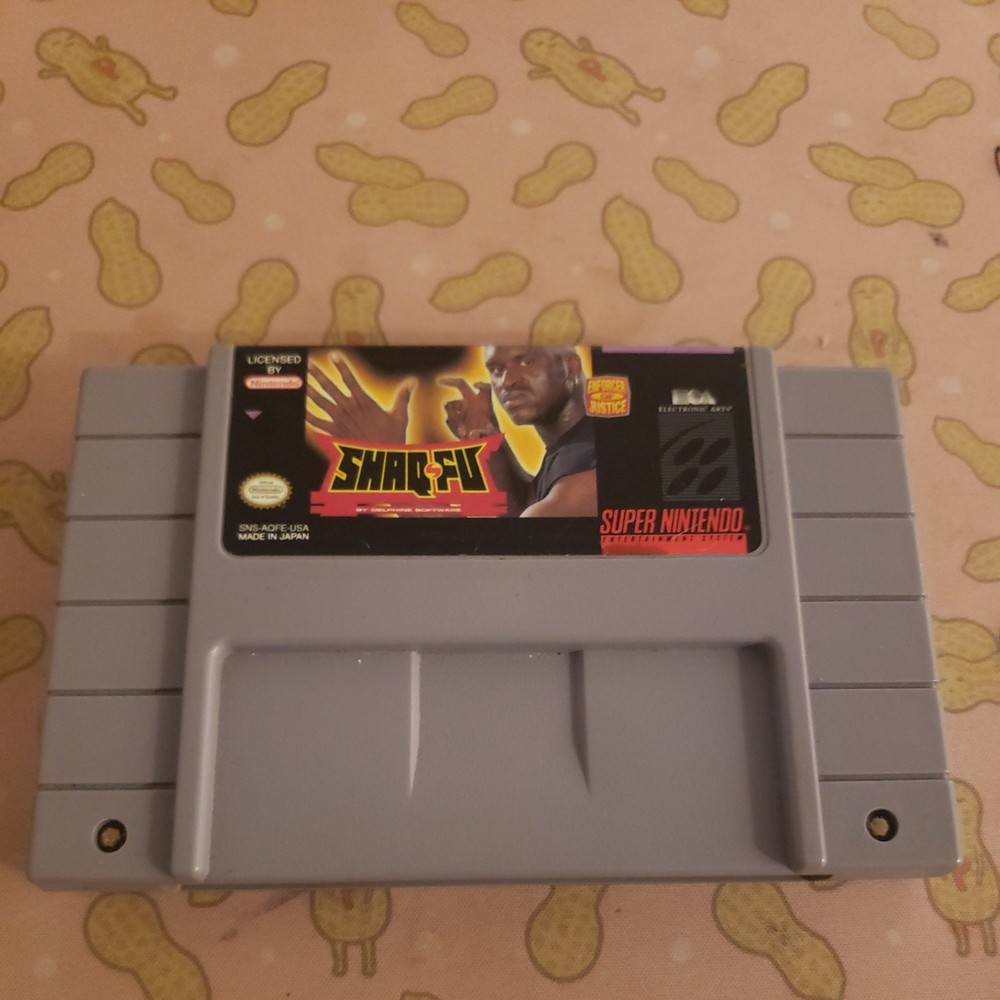 Shaq Fu Super Nintendo SNES Authentic Video Game Tested Working Cartridge Game