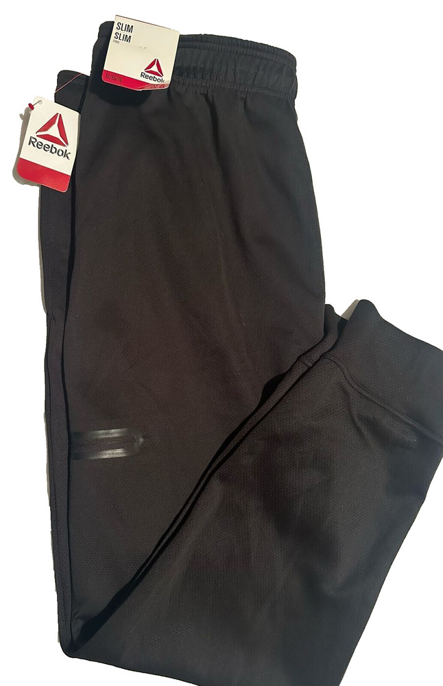 REEBOK 100202842-1024 Jogger identy small logo fleece men Black size XL