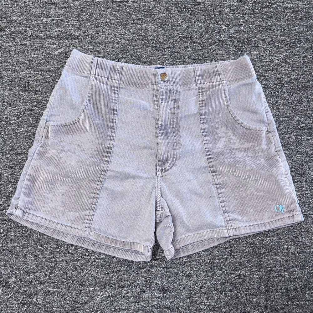 Vintage 90s OP Classic Surf Corduroy Bermuda Shorts Mens - Sz 30 Gray