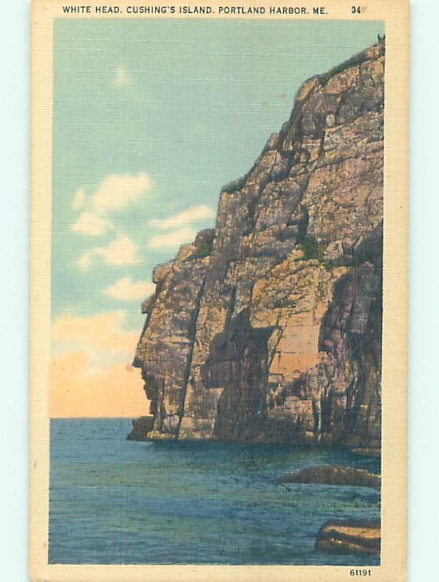 Linen NATURE SCENE Portland Maine ME m/09 AD4509