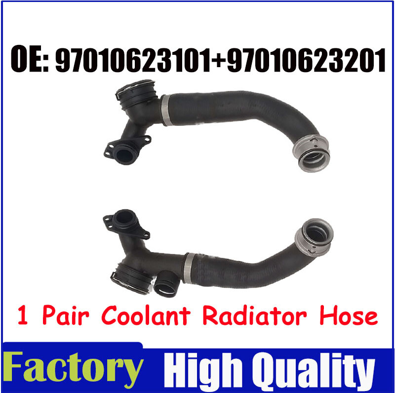 2Pcs Engine Coolant Inlet Hose for Porsche Panamera 970 97010623101 3201