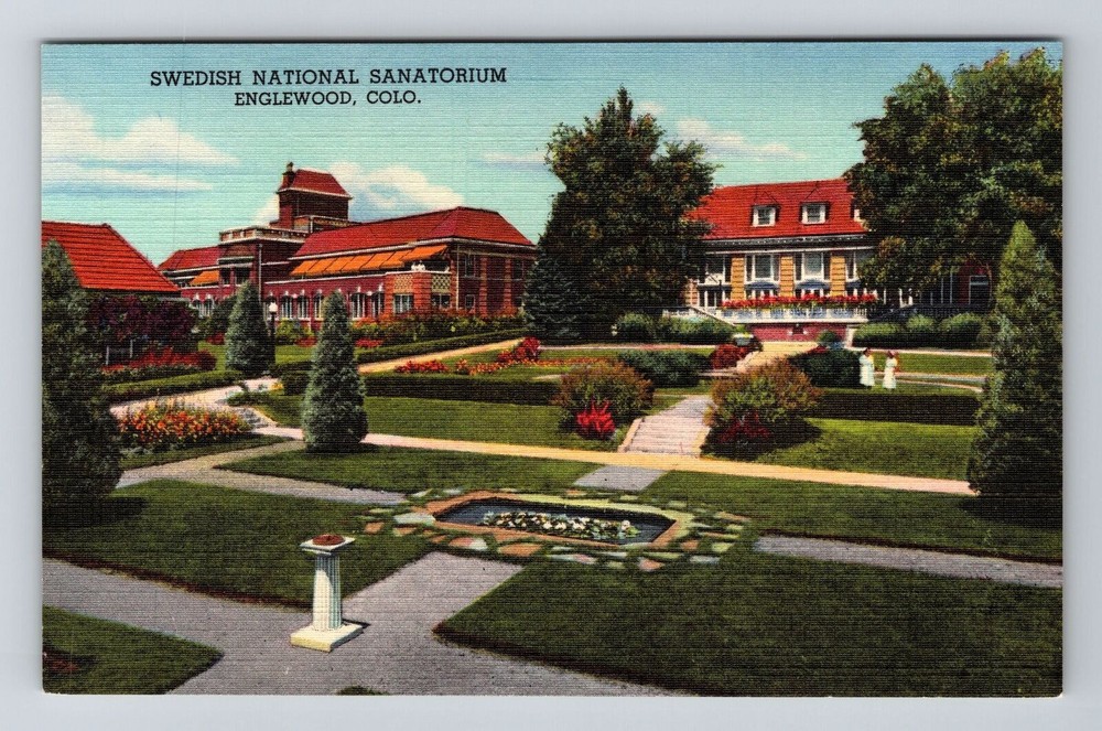 Englewood CO-Colorado, Swedish National Sanatorium, Vintage Postcard