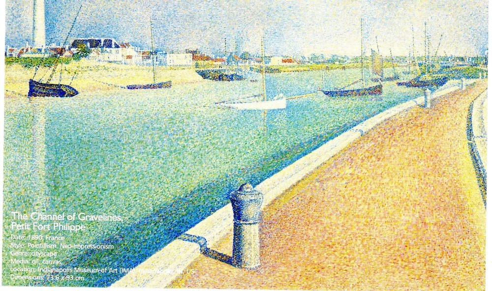 Channel at Gravelines, 1890, Georges Seurat (French, 1859-1891) --New POSTCARD