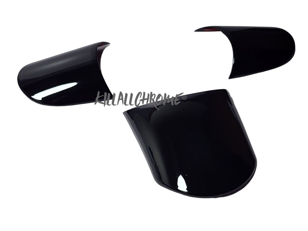 MINI R53 Steering Wheel Spoke Covers R50 R52 Gloss Black Non Multi Function