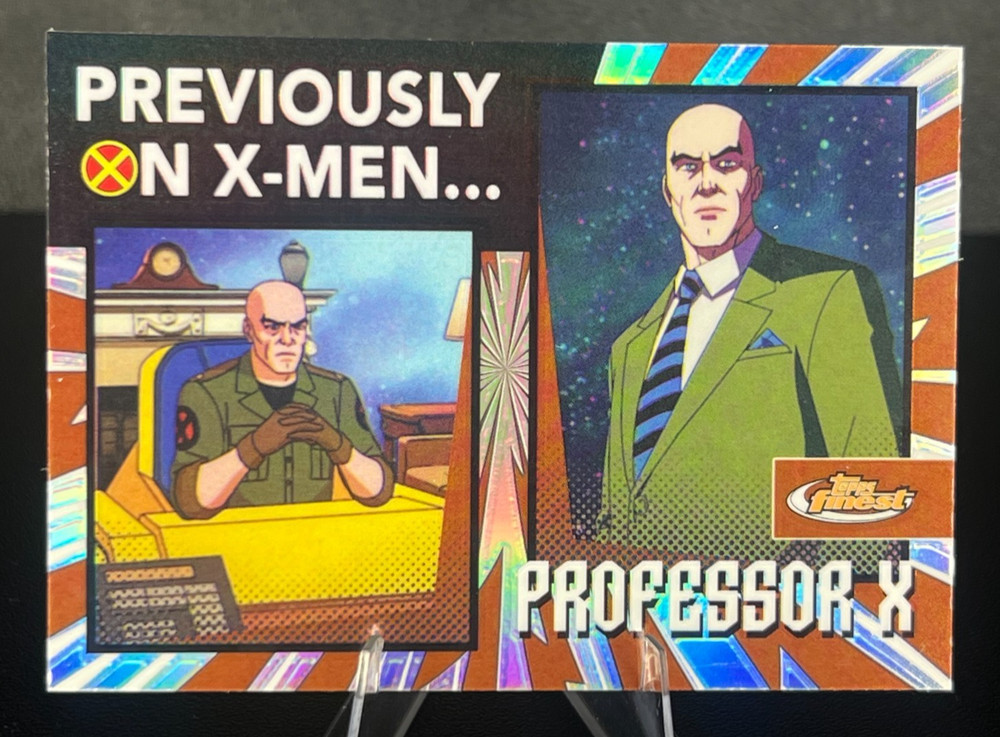 2025 Topps Finest X-Men '97 - Professor X Previously On X-Men