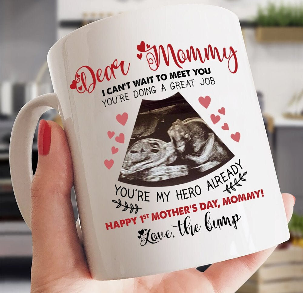 To My Mommy To Be I Cant Ultrasound Mug The Bump To Mother Wife Gift Funny Mug