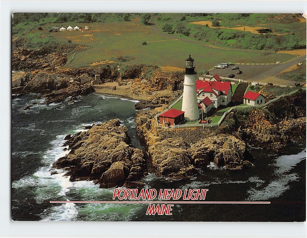 Postcard Portland Head Light Cape Elizabeth Maine USA