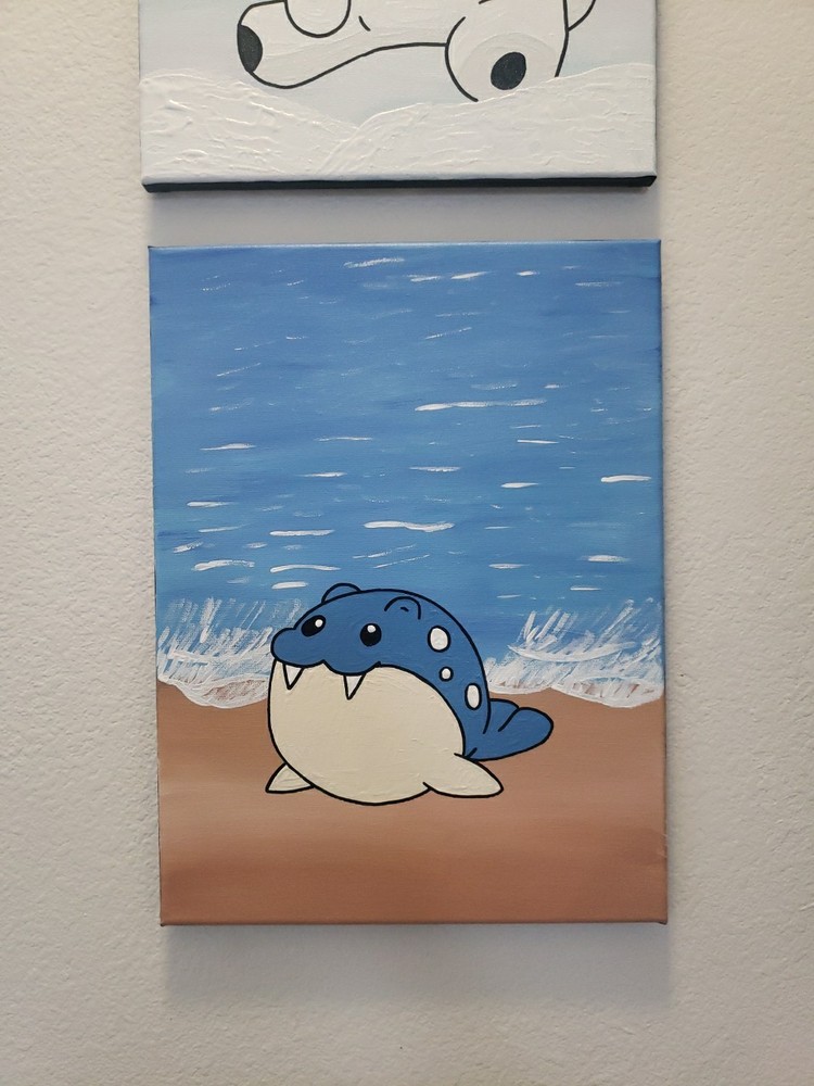 Pokemon Landscape Painting Spheal