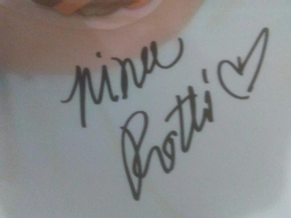 Nina Rotti Hand Signed Autographed 8x10 color Photo Adult Ebony Model