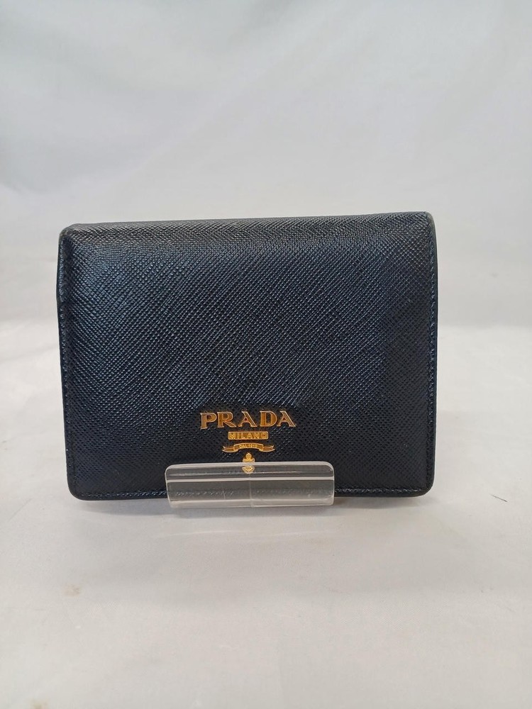 Prada Leather Bifold Wallet for Men Stylish & Slim Design