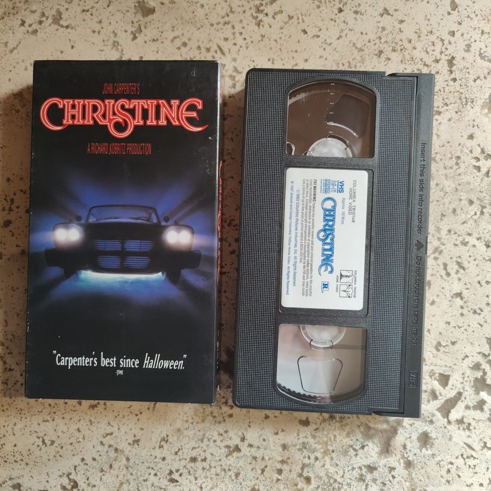 Christine VHS Tape 1995 Stephen King's John Carpenter Horror Classic