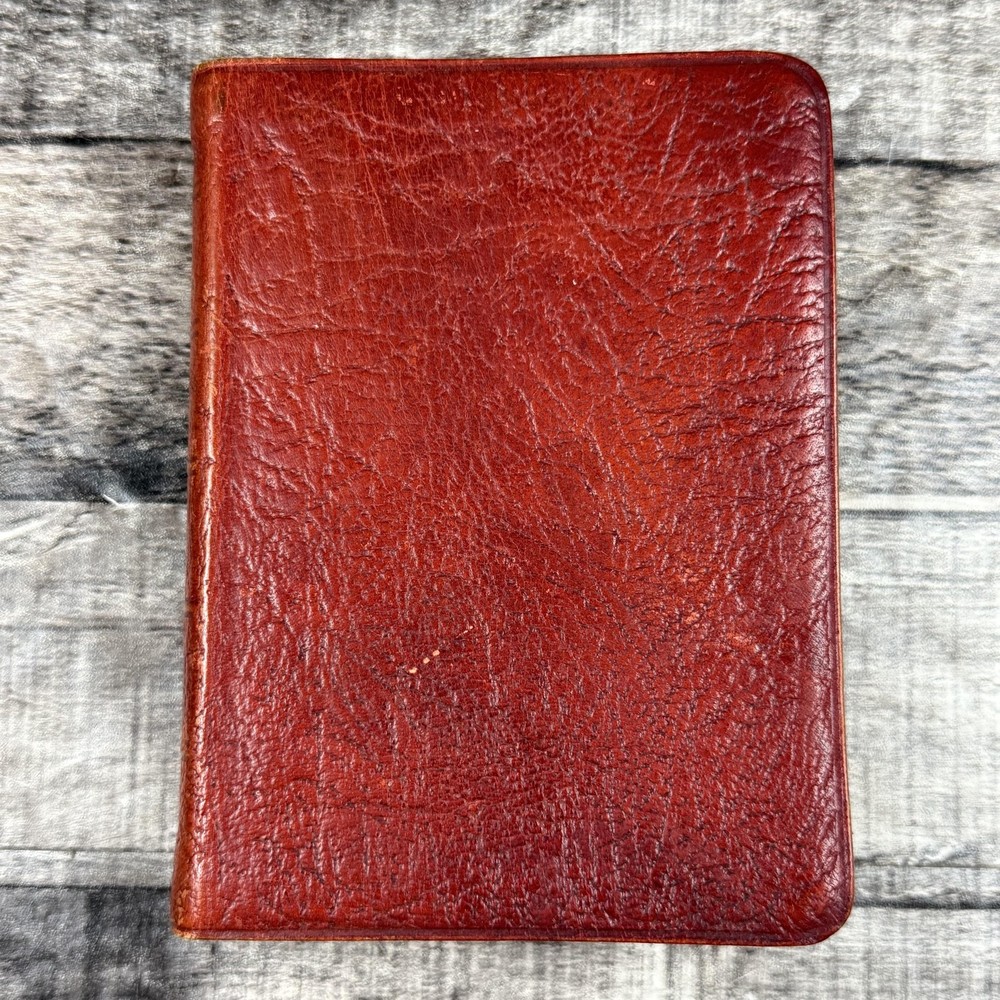 Vintage Holy Bible Red Letter Concordance Cambridge Red Leather Bound 1970s Maps