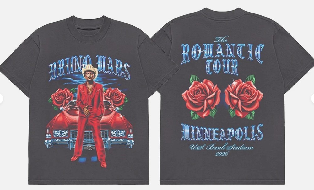 Bruno Minneapolis The Romantic Tour Tee - Black Size S-5XL