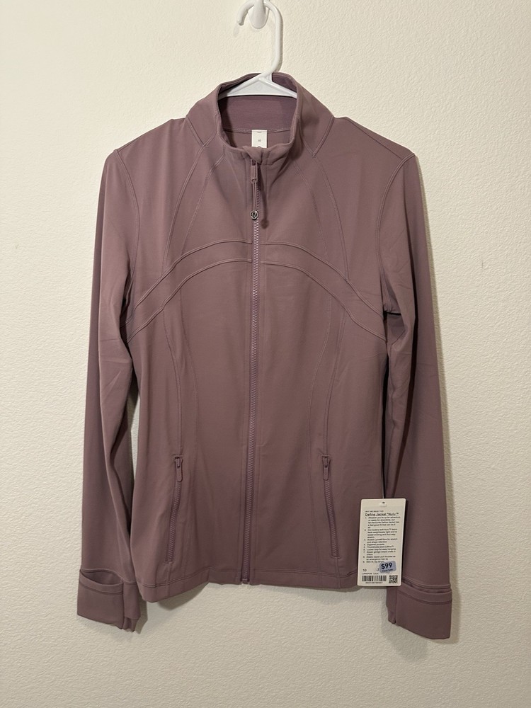 Lululemon Define Jacket Women Nulu, Size 10, Lavender Lux