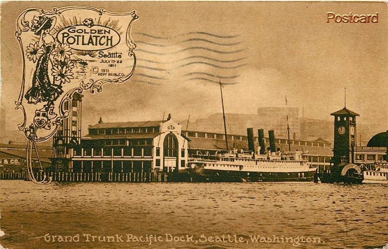 WA, Seattle, Washington, Grand Trunk Pacific Dock, Edward H. Mitchell