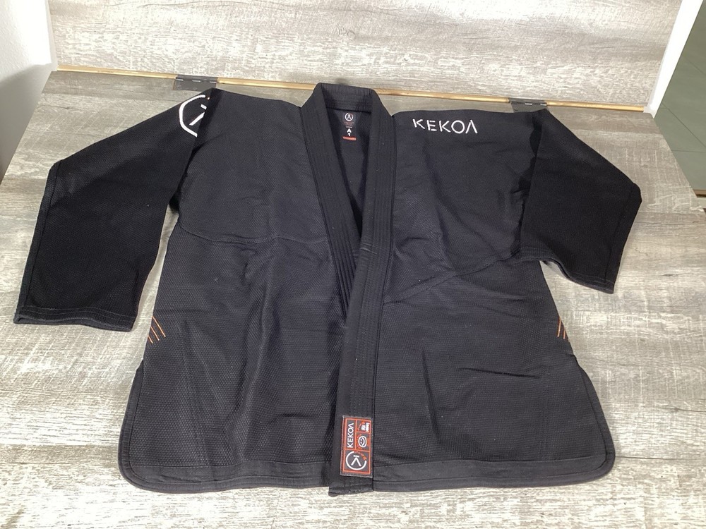 Kekoa Collective BJJ Gi Jacket A1 Black Pearl Weave 450 GSM Jiu Jitsu