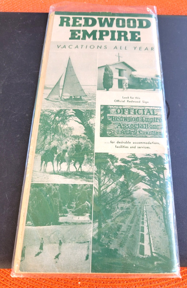 Redwood Empire San Francisco Brochure Pamphlet Attractions Accomodations Etc-image