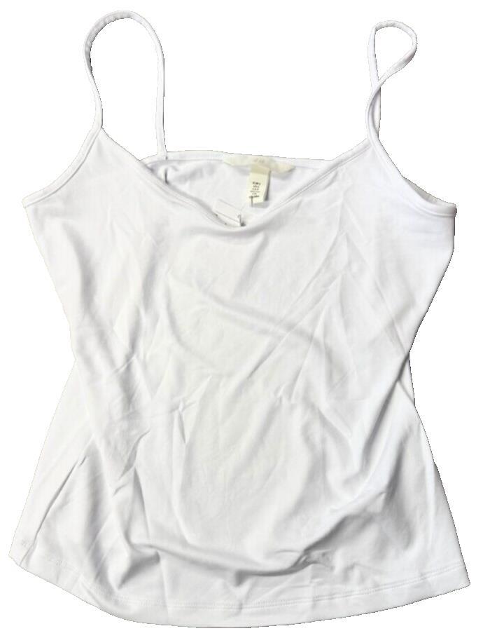 H&M Strappy microfibre top White small